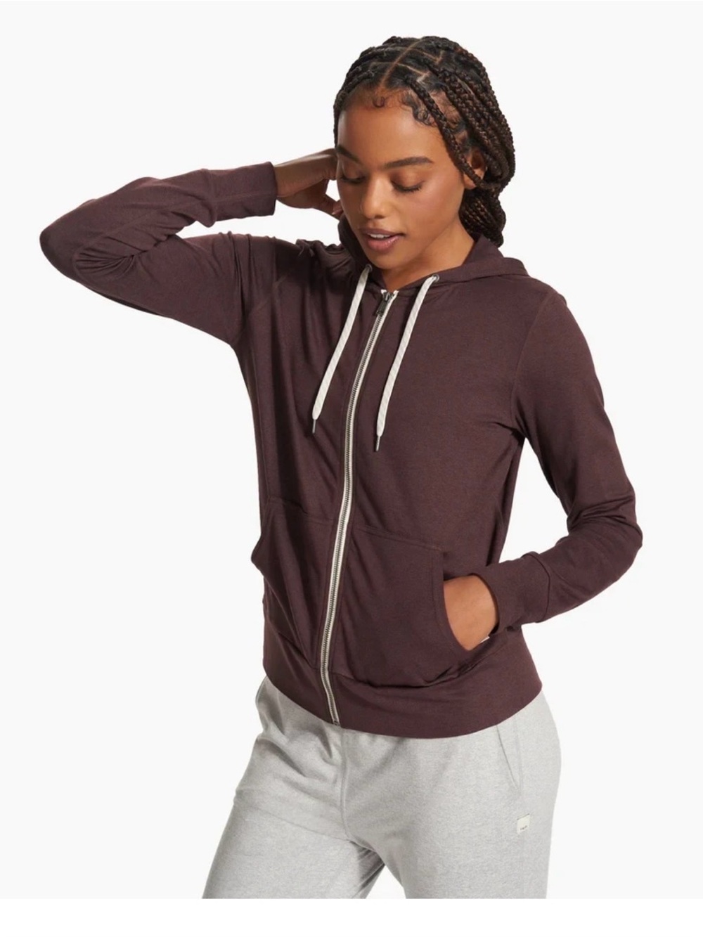 Vuori Zip-Up Hoodie Sweatshirt - XL - Picture 5 of 6